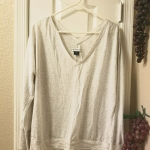 American Eagle cream off the shoulder long sleeve